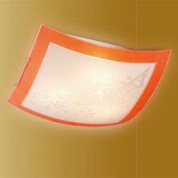 SAKURA 3148 светильник E27 3*60W оранжевый/хром