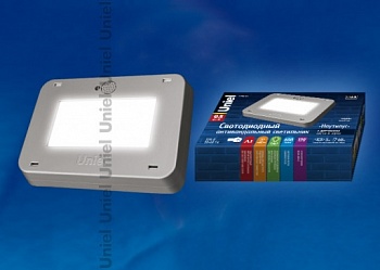 Светильник светодиодный антивандальный Uniel Наутилус 9,5Вт 800Лм 4200К IP65 серебряный 07597