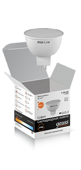  .Gauss MR-16 GU5.3 5,5W 220V 2700 Elementary (LD13516/16516)