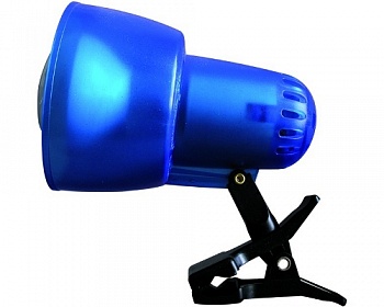 Светильник прищепка Camelion KD-304 40W пластик синий п/прозр.