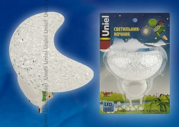 Светильник ночник Uniel DTL-309-Месяц White 1LED 0,1W белый 10324