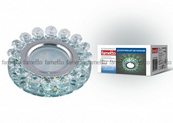 Светильник встр. Fametto Luciole DLS-L102 GU5,3 LED подсветка 3Вт хром/стекло прозрачный 09999