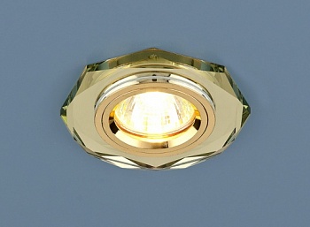 Светильник встр. Elektrostandard 8020/2 YL/GD MR-16 G5,3 зеркальный/золото